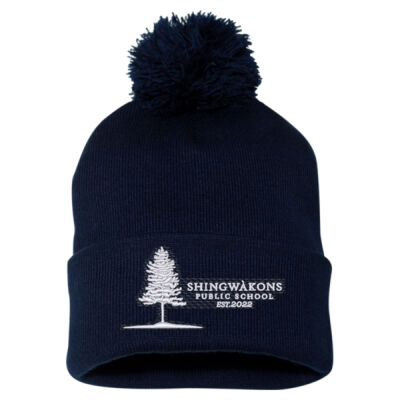 Sportsman Adult Tree Embroidered Pom-Pom Toque Thumbnail