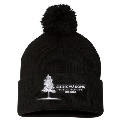 Sportsman Adult Tree Embroidered Pom-Pom Toque Thumbnail